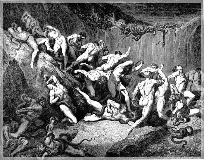 Inferno canto 24 versi 90-93 (Gustave Doré)
