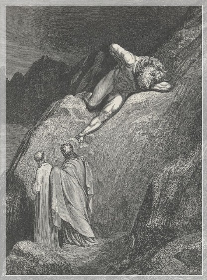 Dante e Virgilio con il Minotauro