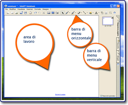 Interfaccia software Notebook