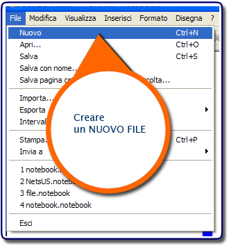 Crea nuovo file