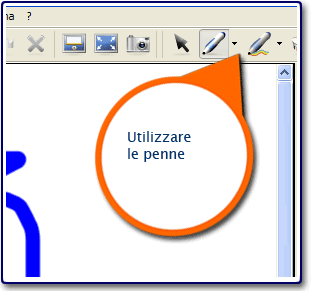 Utilizzare le penne