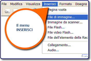 Ilmenu inserisci