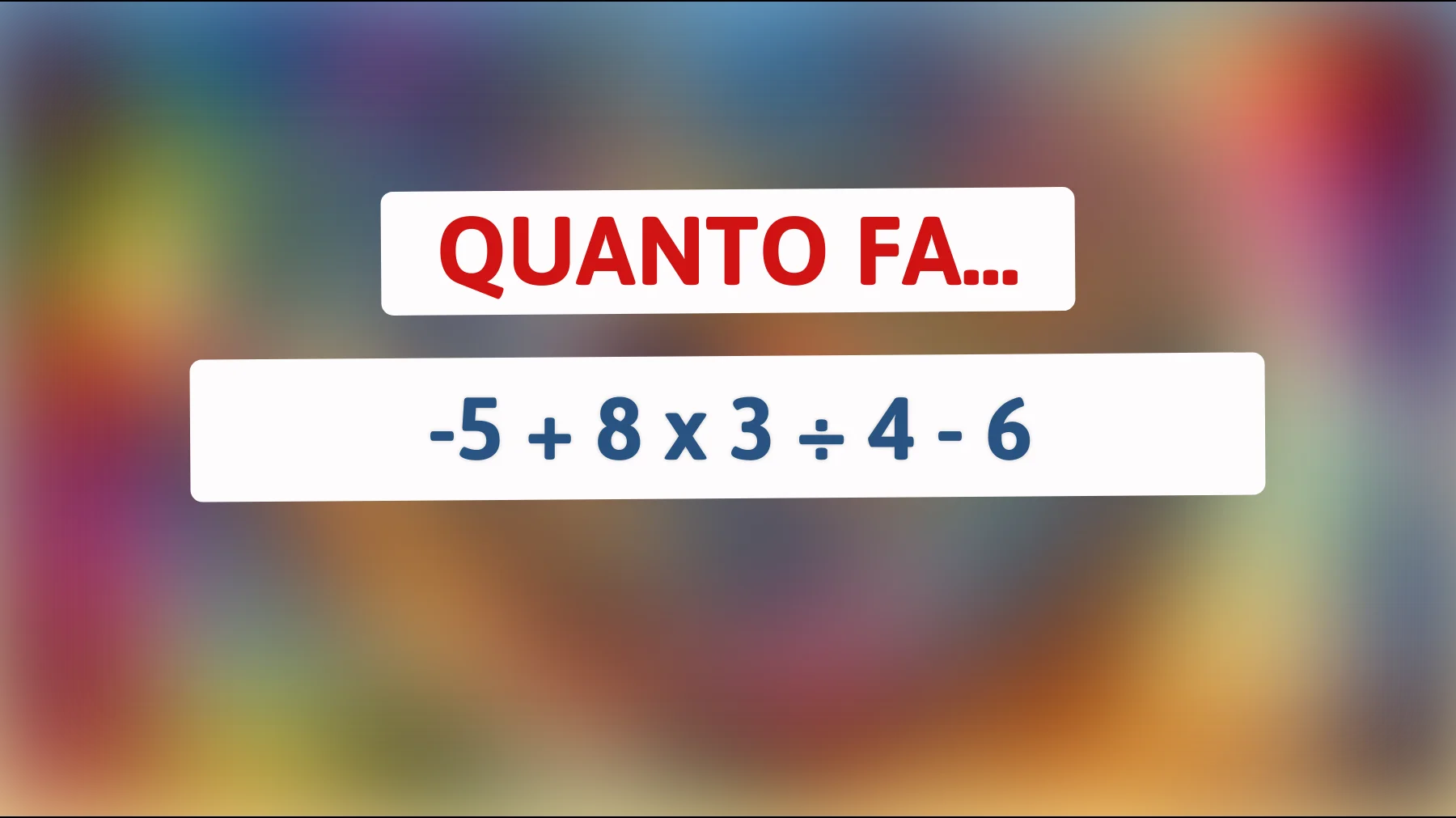 Questo enigma matematico mette in crisi il 99% delle persone: riesci a risolverlo e dimostrare la tua genialità?"